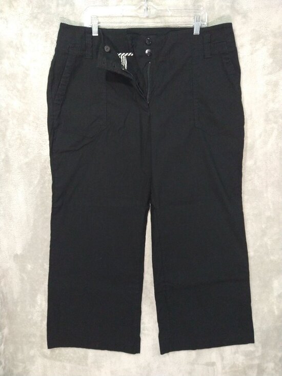 Maeve Pants - Maeve Anthropologie Pants Womens 18W Black Colette Wide Leg Linen Blend